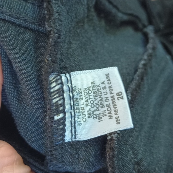 Carmar stretch black moto zipper jeans size 26 - Picture 7 of 10